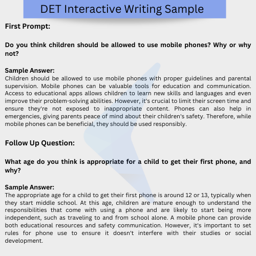 Duolingo English Test Sample Questions and Answers for Writing