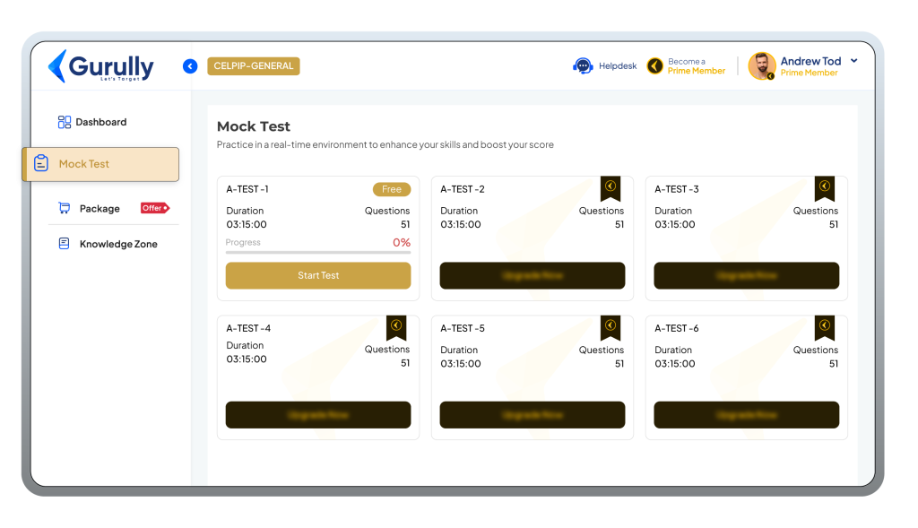 Gurully Celpip Mock Test 