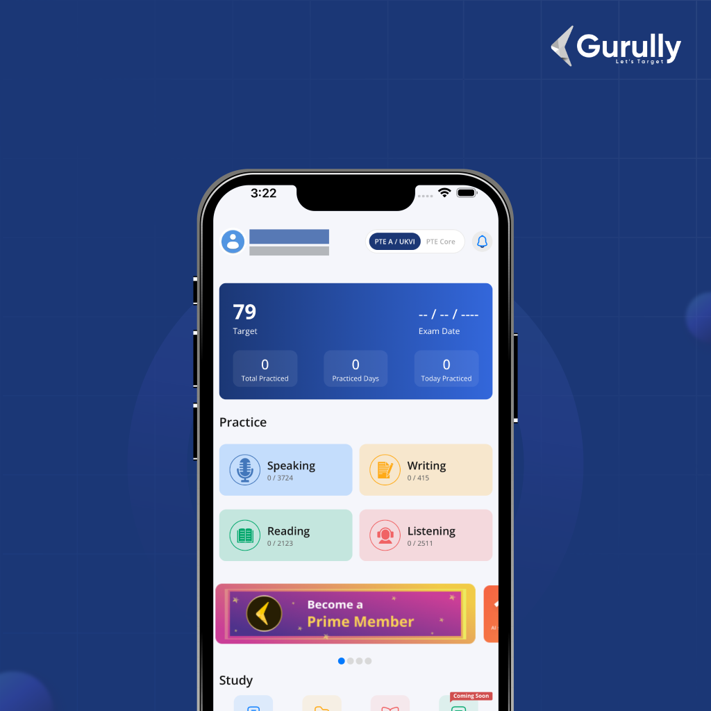 Mobile App For PTE Practice
